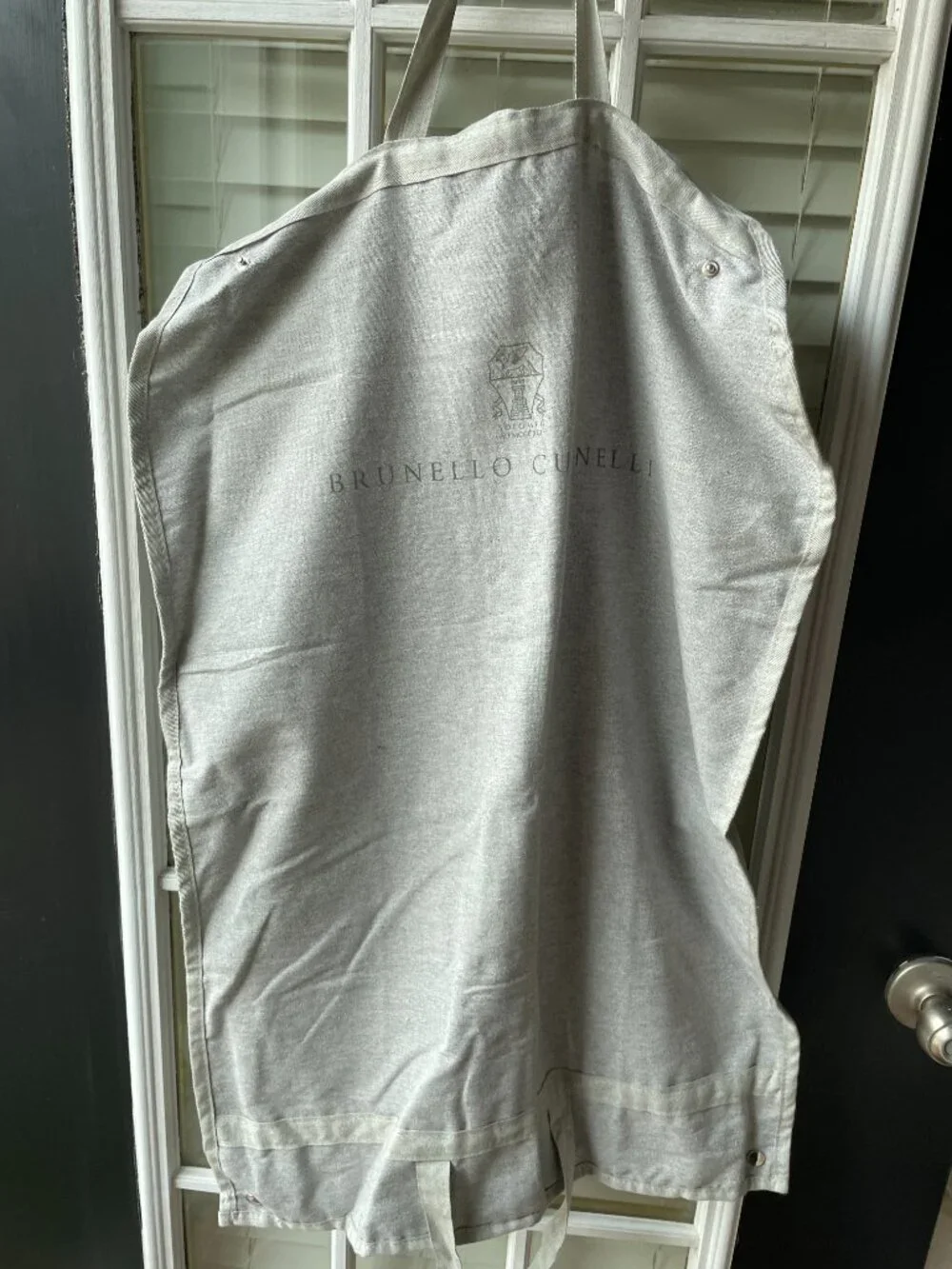 Brunello Cucinelli Gray Garment/Travel Bag